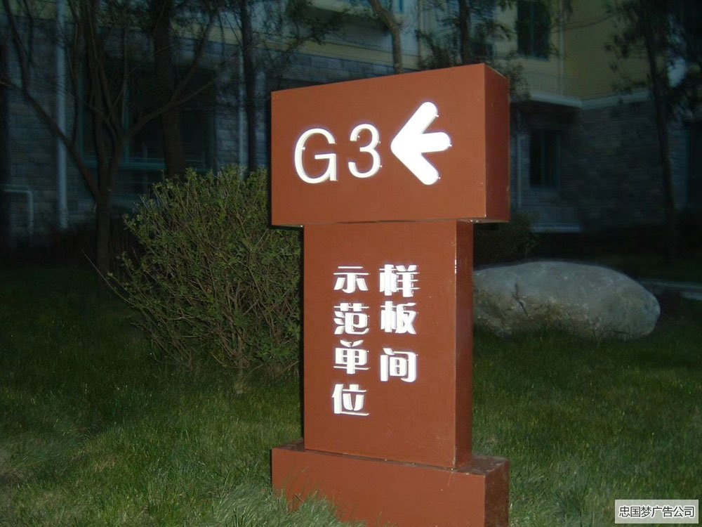 小型导视广告牌制作